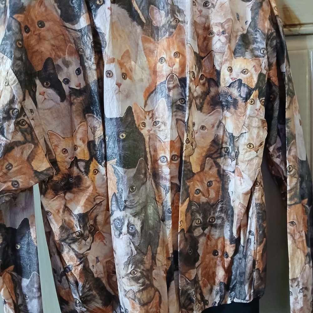 Cat Lover's Multicolor Bomber Jacket - image 4